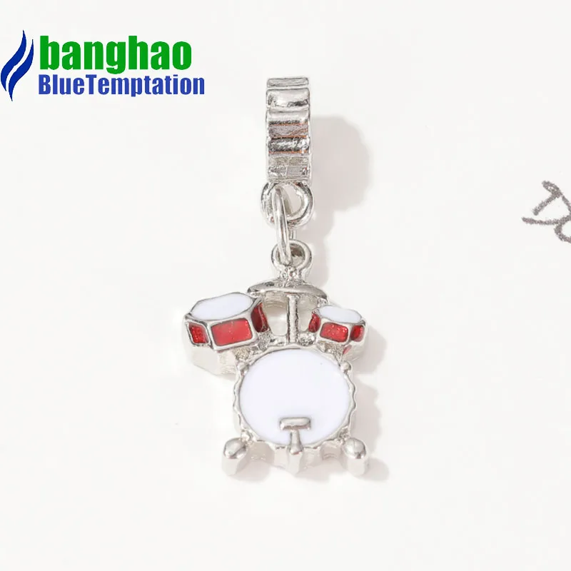 Wholesale DIY Fashion drum  Charm for making accessories for jewelry alloy pendants bracelets beads DGB1187