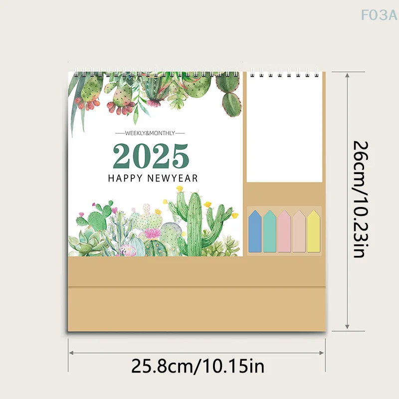 Настольный календарь на 2025 год небольшой ежемесячный планировщик настольный