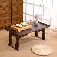 Folable Table Chinese Low Tea Table Small Wooden Living Room Side Coffee Antique Gongfu Tea Table Living Room Furniture L