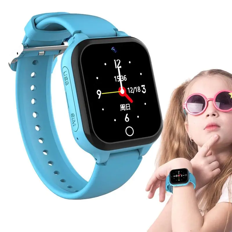 

GPS Watch For Kids Compatible Smart Watches With Cameras Waterproof Fitness Outdoor Sports Phone Smartwatch Video Calls For
