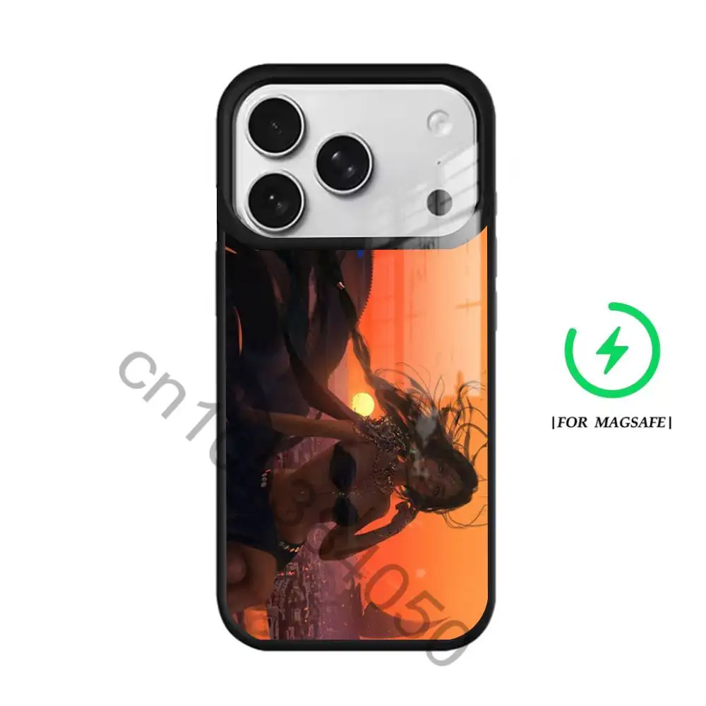 Фото Чехол W-wlop yan для iPhone 11, 12, 13, 14, 15, 16, 17, Pro, Max, Plus, Mini, SE4, E, магнитный, для беспроводной зарядки Magsafe №3