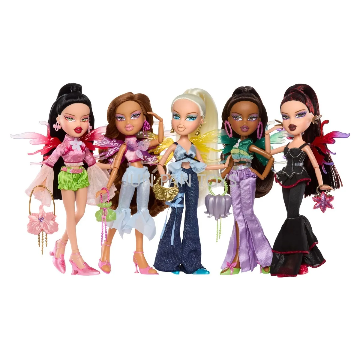 MGA Bratz модная Коллекционная кукла Pixiez Yasmin Cloe с фэнтезийными крыльями, аксессуары для красоты, экшн-фигурка, платье для девочек, игрушка в подарок (art.: 3920d27d5bb4b) - 3920d27d5bb4b