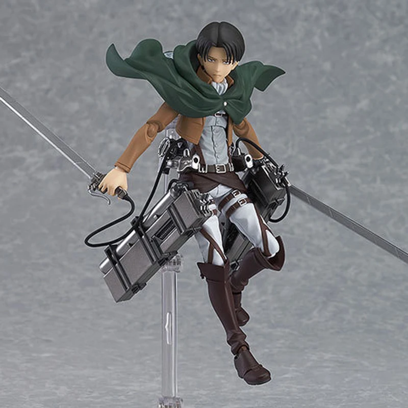 

15cm Attack On Titan Anime Figure Levi Ackerman Figure Eren Yeager 390# Levi Figurine Collocation Decoration Model Kids Toy Gift