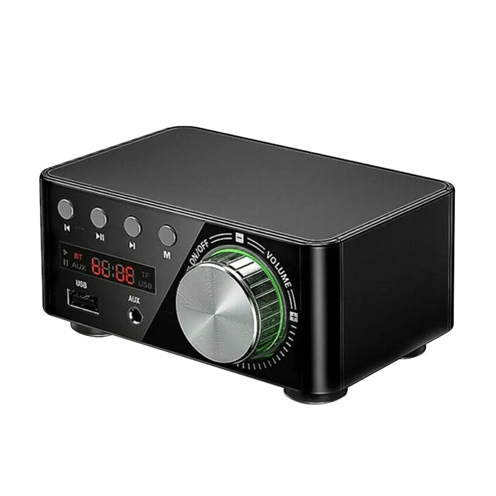 

Car Stereo Audio Amplifier Bluetooth 5.0 USB Music Player Wireless Audio Power Amp, Black