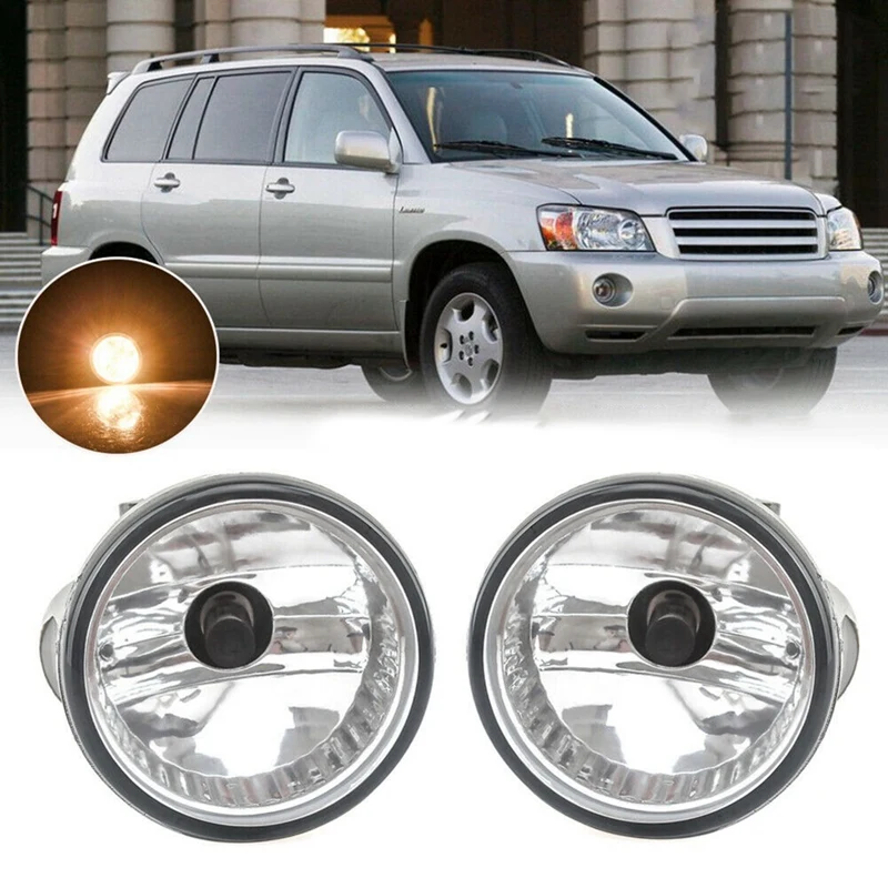 

Fog Light Assembly Daytime Running Lamp With Bulbs For Toyota Prius 04-09 Highlander 2004-2007 Car Accessories