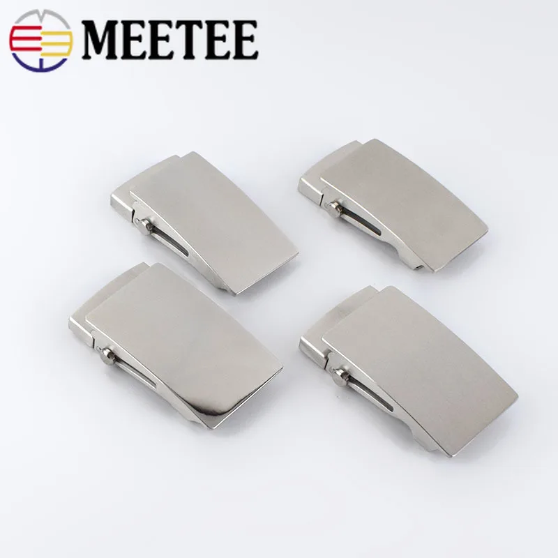 

Meetee 1pc 36mm/39mm Stainless Steel Roller Toothless Men's Belt Buckle Automatic Buckles Head Casual Fashion Belts Accessory