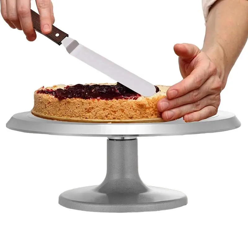 

Rotating Cake Stand With Aluminium Alloy Anti Skid Rotating Table Kitchen Stand Baking Supplies Tools For Wedding Birthday
