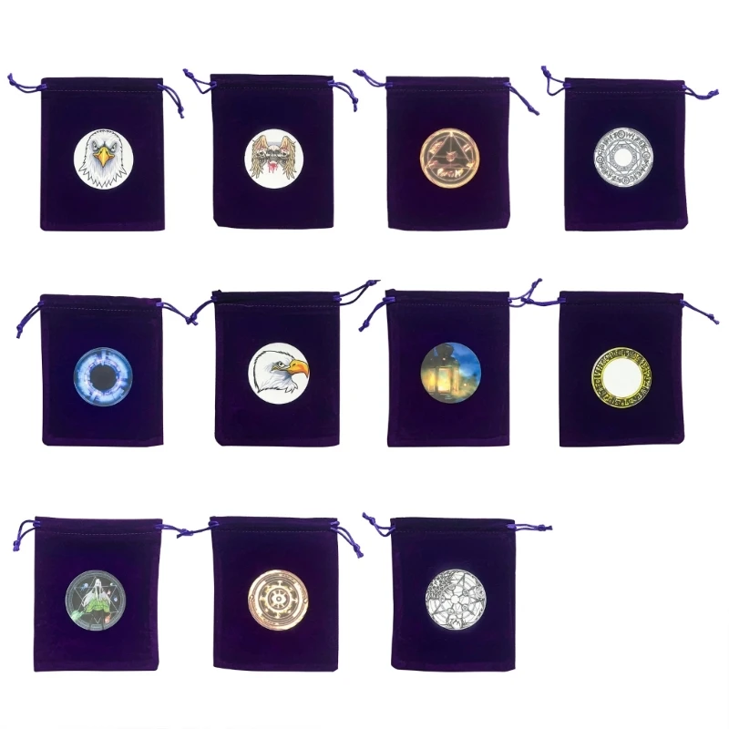 

Velvet Tarot Drawstring Bag Jewelry Runes Pouch Dices Party Favor Storage Bag