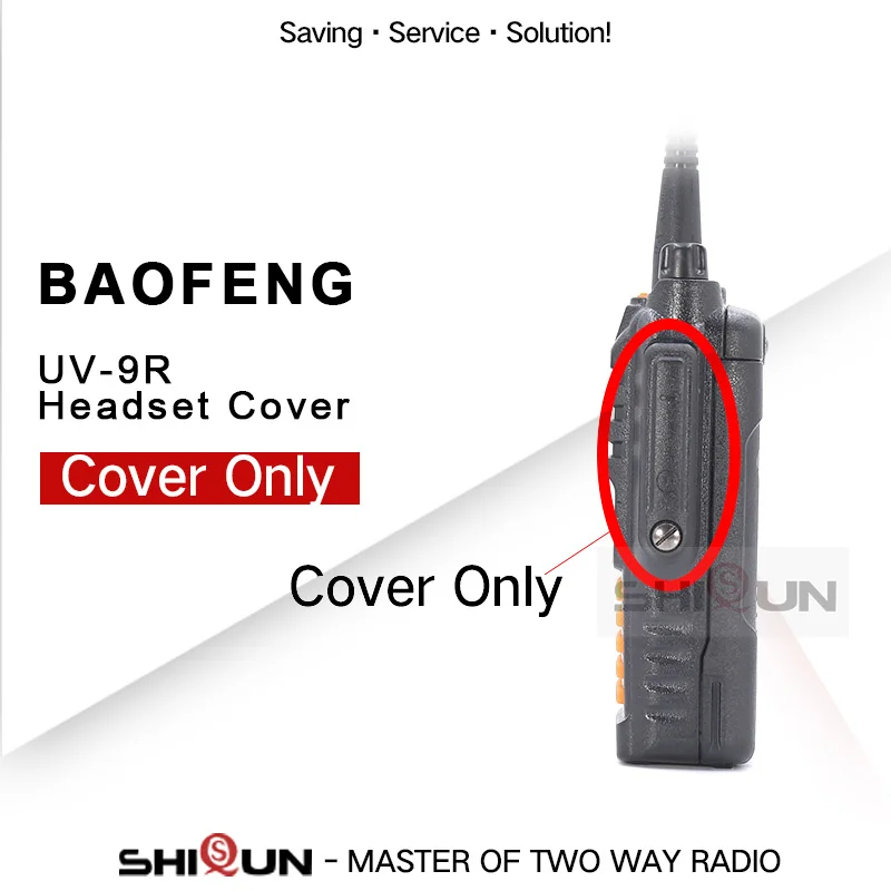 Headset Cover Baofeng Walkie Talkie Accessory UV-9R Pro Walkie UV-9R Plus UV-9R Headset Mic Jack Cover Only UV-XR UV-5R WP UV-5S