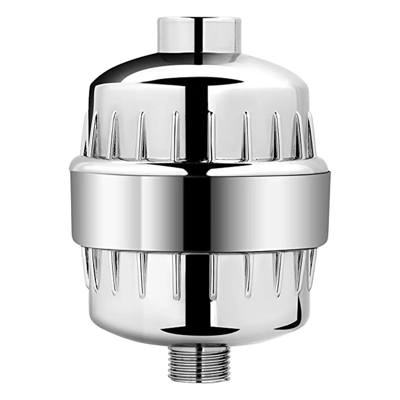 

Multi-stage shower filter with replaceable filter element - clears itching, eczema and acne fast