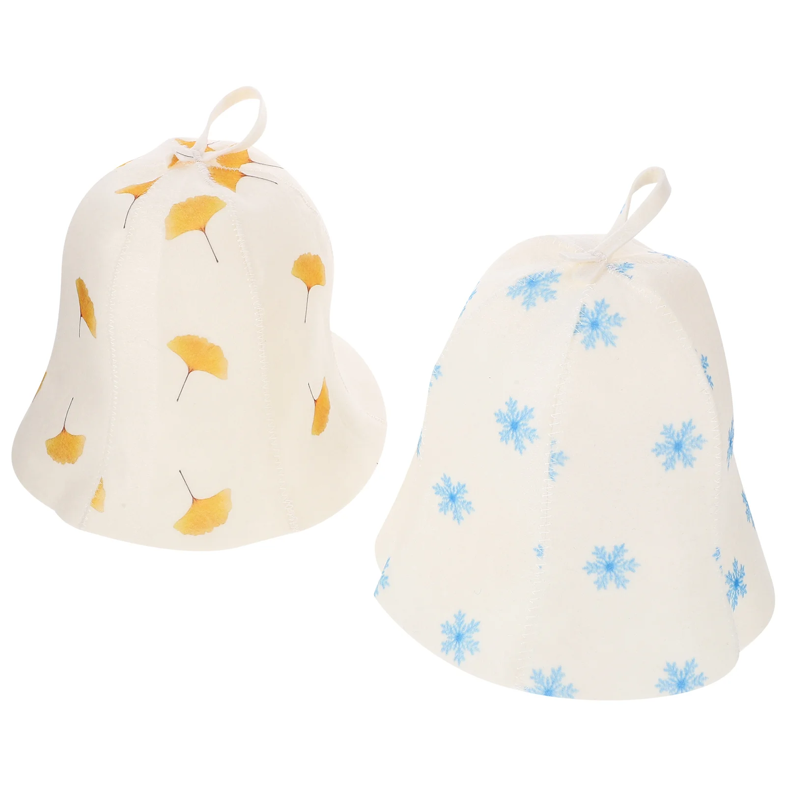 

2 Pcs Sauna Hat Ginkgo Supply Breathable Portable Supplies Lightweight Felt Bathroom Bathing Miss Shower Accessories Cap Men