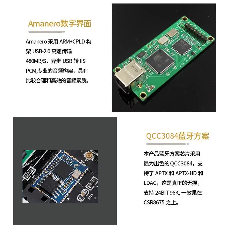Фото Аудиодекодер Weiliang BRZHIFI DC60 Quad Core PCM1794 Parallel Fever DAC с Bluetooth 5.4 для наушников №4