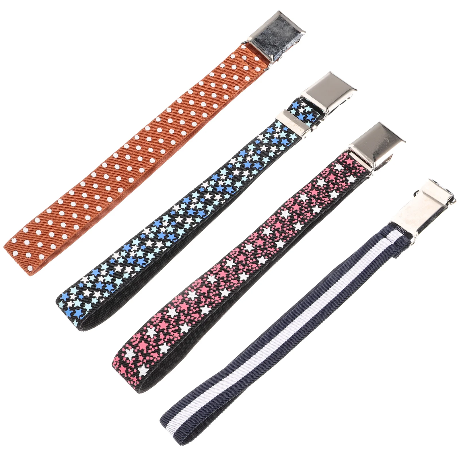 

4 pcs Kids Girl Belts Toddler Boy Belts Elastic Waist Belts Stretchy Waist Belts for Children