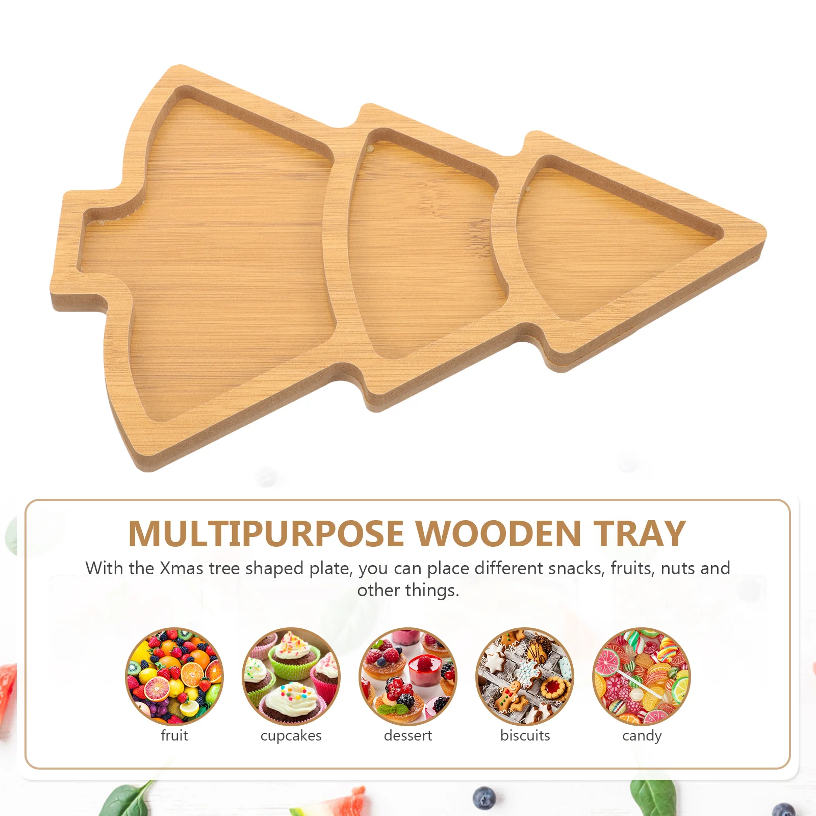 Поднос для рождественской елки офисные лампочки суши конфет чаша закусок