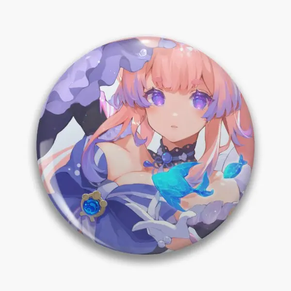 

Genshin Impact Sangonomiya Kokomi Soft Button Pin Decor Fashion Women Clothes Lover Gift Jewelry Hat Cartoon Cute Badge
