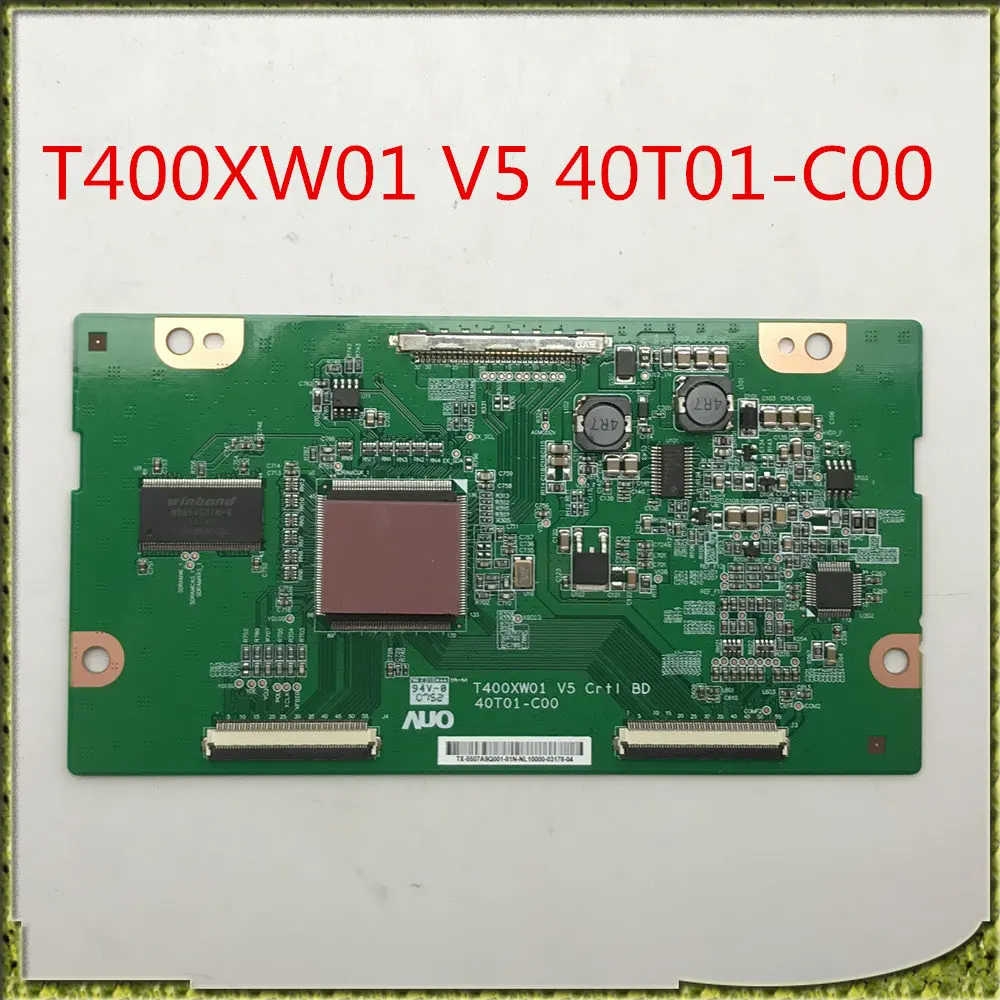 

Плата T400XW01 V5 Crtl BD 40T01-C00 T-con, карта дисплея для ТВ LA40A350C1 LCD-40CA620 LA40A350C1 L40S9 T400XW01. .. Логическая плата