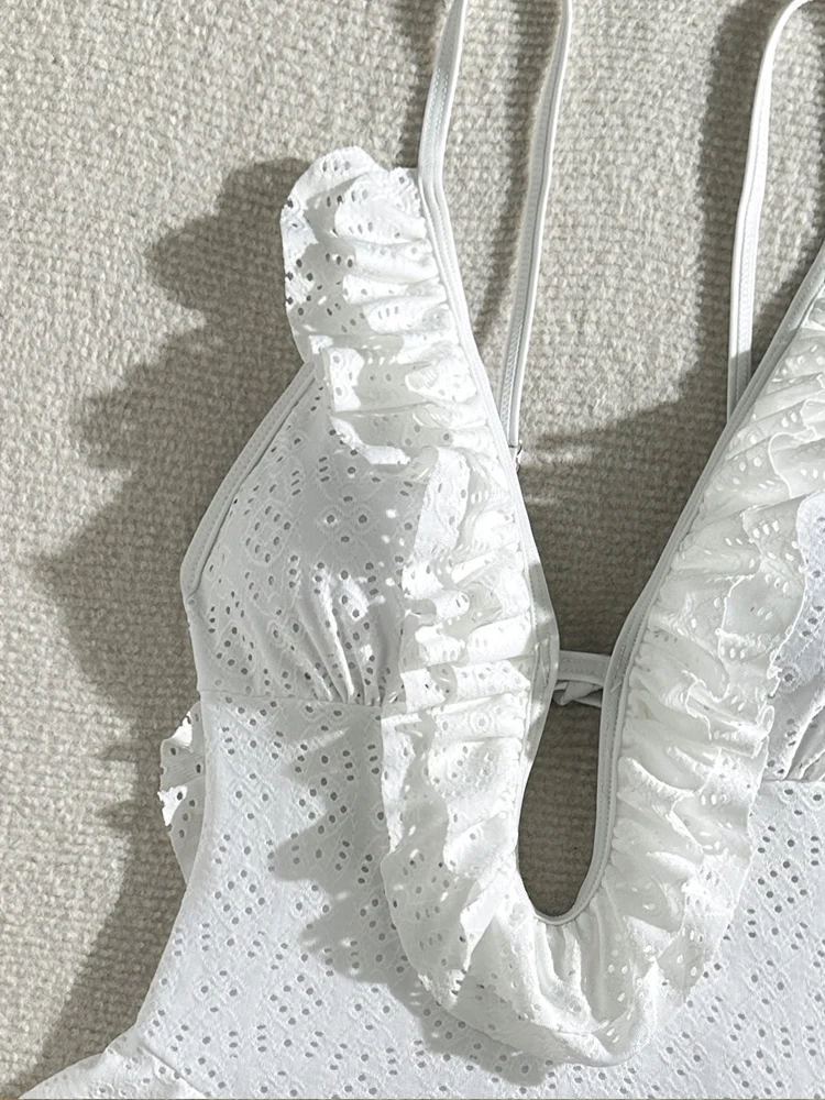 VigoCasey 2025 однотонный купальник на бретелях женский сексуальный цельный Verge