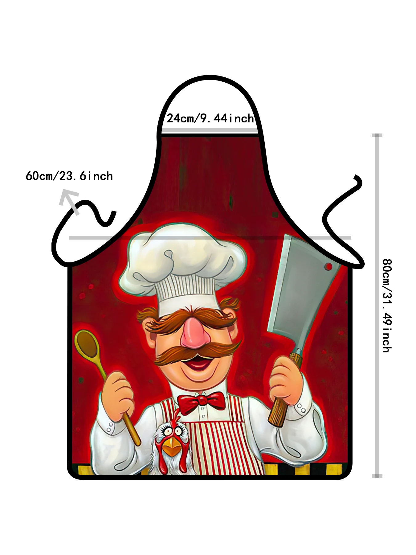 Мужской водонепроницаемый фартук для шеф-повара из Остина Muppets Регулируемый