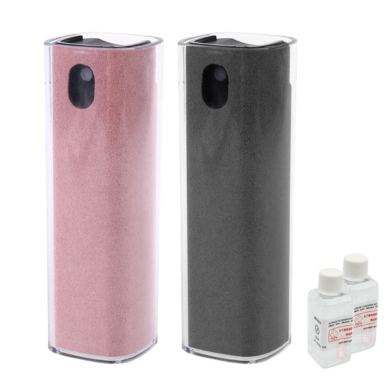 

Портативный очиститель экрана телефона 2 в 1, спрей для очистки экрана компьютера, клавиатуры, телефона + жидкость для пополнения, набор B2RC