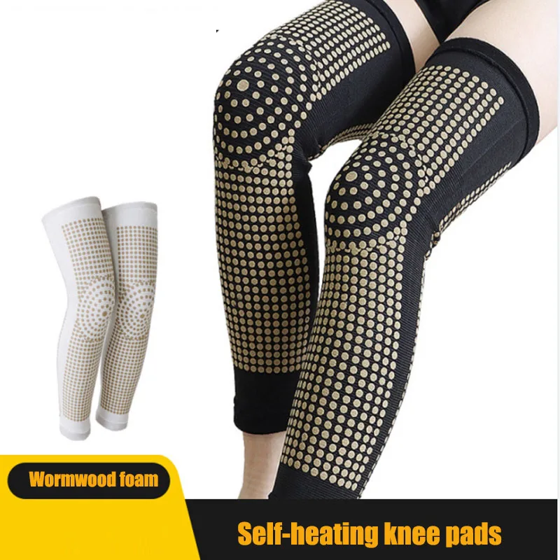 

2pcs Self Heating Support Knee Extended Pads Brace Warm for Arthritis Joint Pain Relief and Injury Recovery Belt Massager Foot