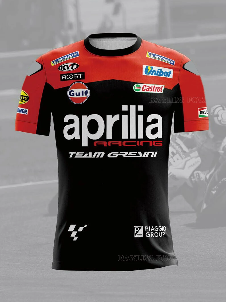 For Aprilia T-Shirt 2022 Moto Motorcycle Racing Team Men's  Summer Quick Dry Breathable Do Not Fade Cold Feeling Jerseys