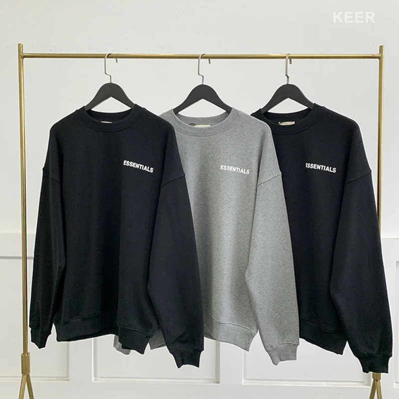 

ESSENTIALS New Men's Hoodie Autumn Printed Logo Hoodie 100% Cotton 1:1 Sweatshirt High Street Style Unisex Hoodie
