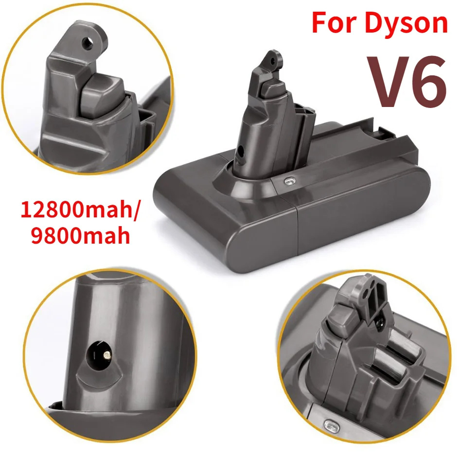 

NEW EST 21.6V 12.8Ah For Dyson DC58 V6 Li-ion Battery Replacement V6 DC61 DC62 DC72 DC58 DC59 Vacuum Cleaner 965874-02 Battery