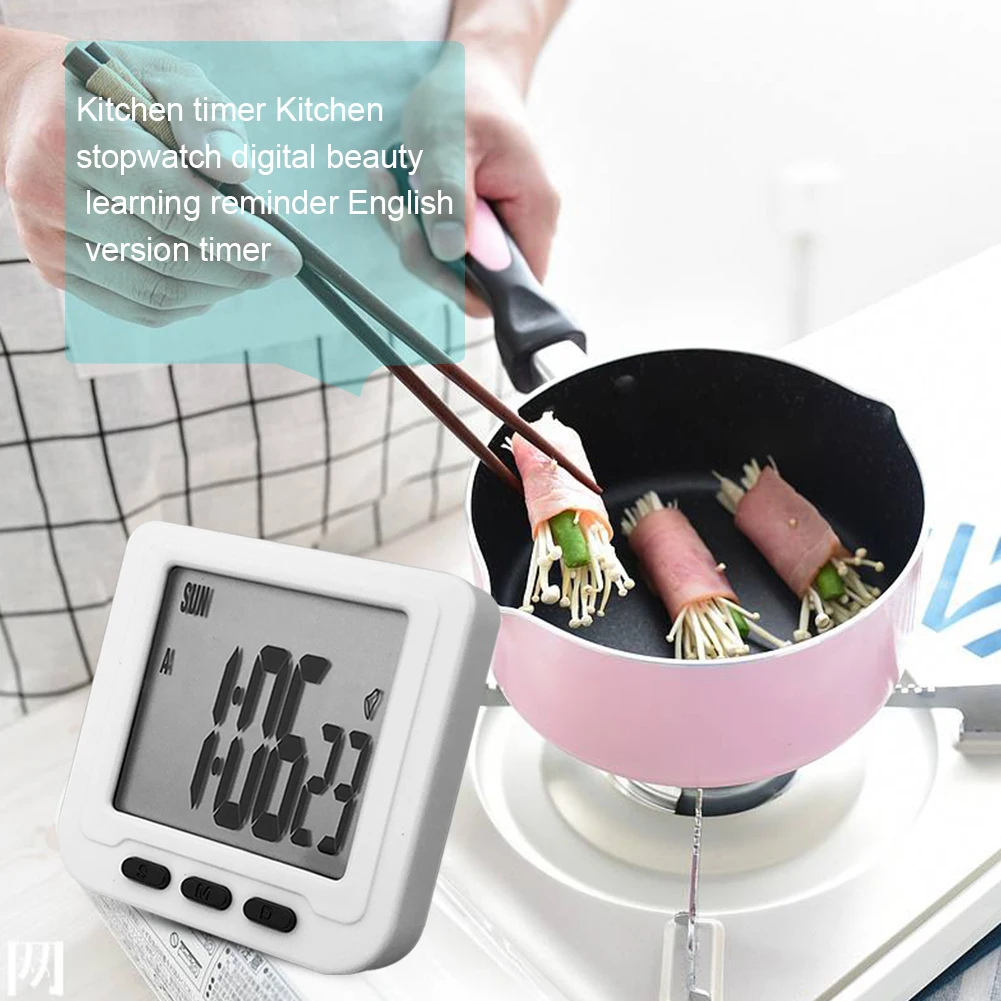 

Многофункциональный кухонный таймер, цифровой будильник, домашние инструменты для приготовления пищи и выпечки, кухонный таймер, большой ц...