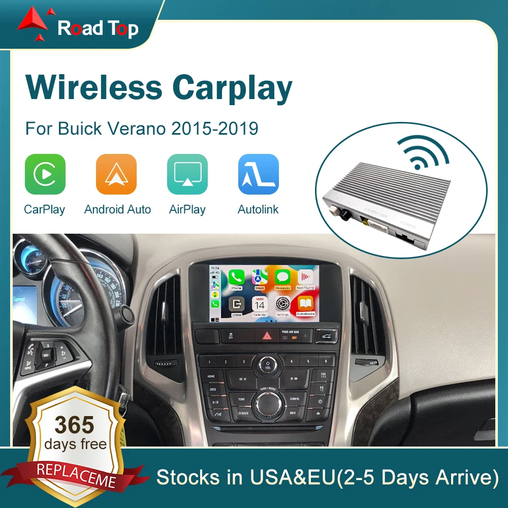 

Беспроводной CarPlay для Buick Verano 2015-2019 ENVISION Regal LaCrosse Android автомобильный интерфейс Mirror Link AirPlay Автомобильная функция
