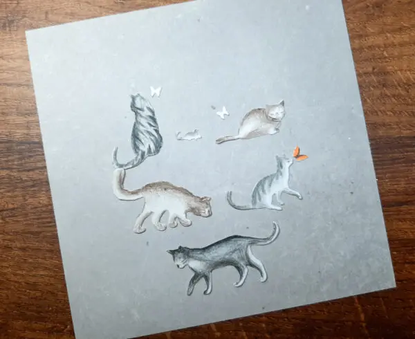 Piggy Craft металлические штампы для резки пресс-форма кошек украшение скрапбукинга