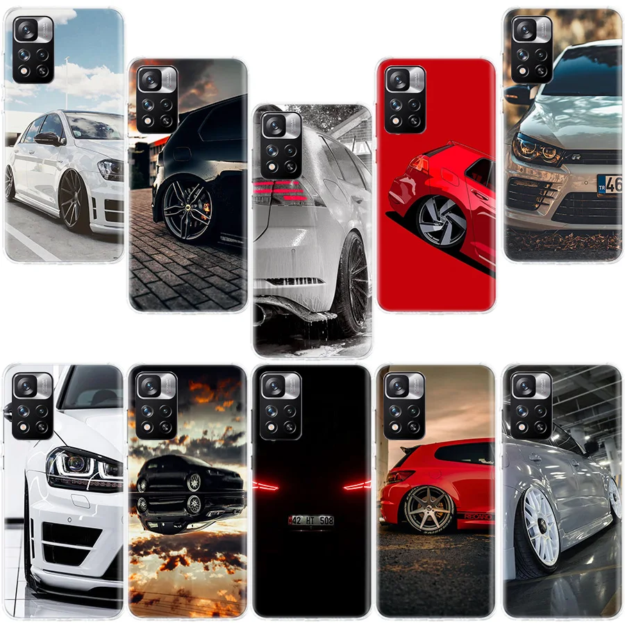 Чехол для телефона Sport Car Golf 7 Xiaomi Redmi Note 13 Pro Plus 5G Cover 12 12C 9 9T 9C 10 10C 8 6 10A 9A K70 K60 8A 7A 6A