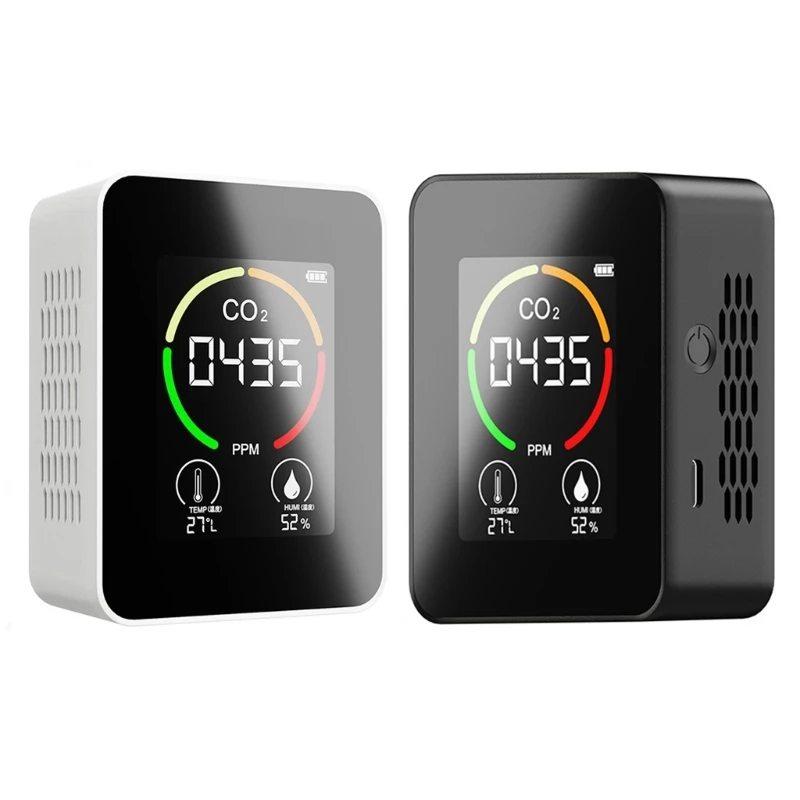

3-IN-1 CO-2 Detector Indoor Carbon Dioxide Monitor for Home Bedroom Office Car P8DC