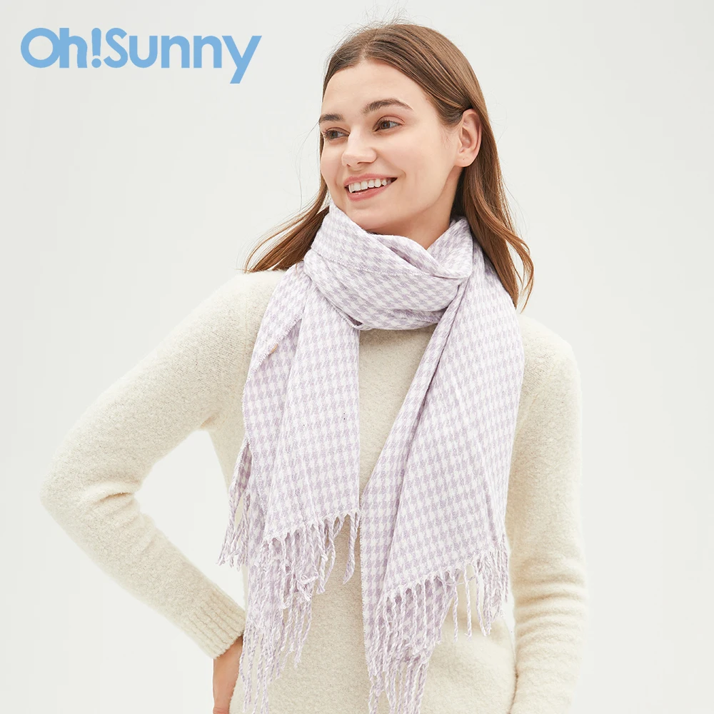

Ohsunny Fashion Winter Women Scarf Long Wraps Cashmere Plaid Shawl Scarves Outdoor Accessories Keep Warmer Free Shipping