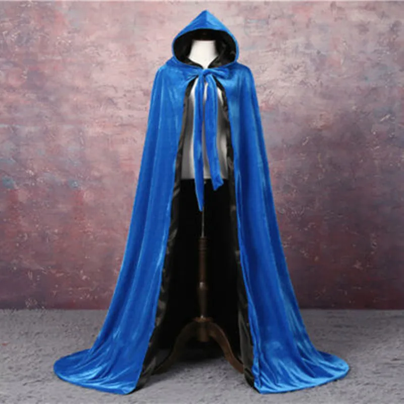 

Devil with Hood Unisex Adult Kids Halloween Hooded Cap Long Cloak Costume Cosplay Props