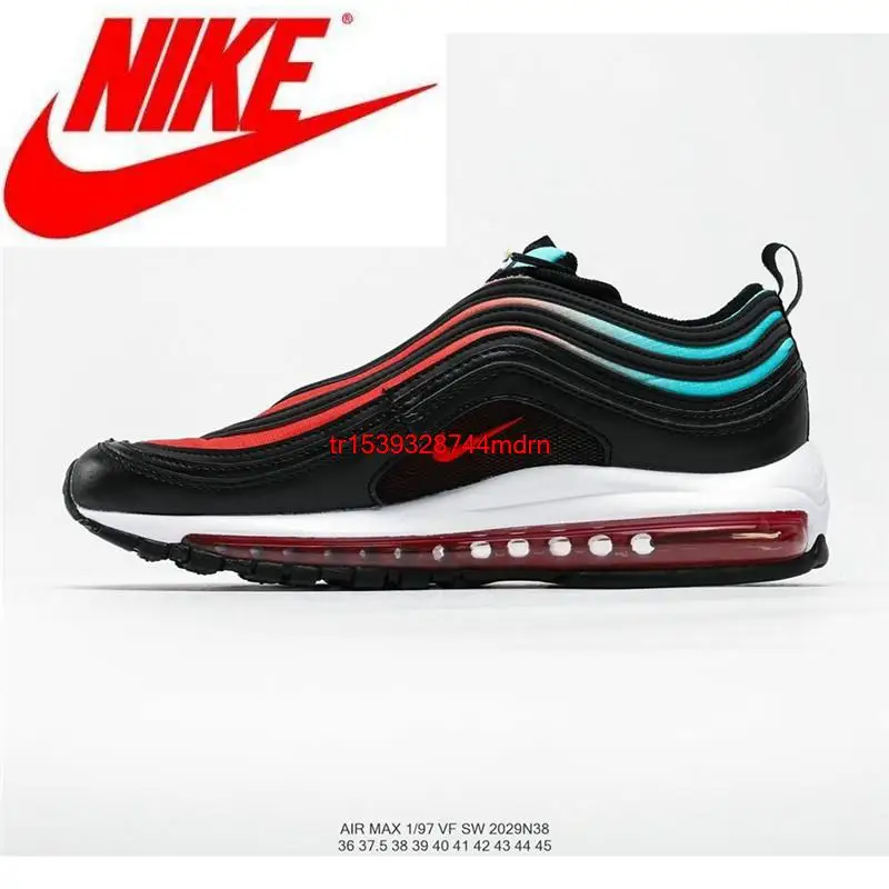 Кроссовки Nike air max 97 OG Undftd мужские и женские, черные удобные  кроссовки для бега с подушкой на ладони, размер 36-45, 921826-009 - купить  по выгодной цене | AliExpress