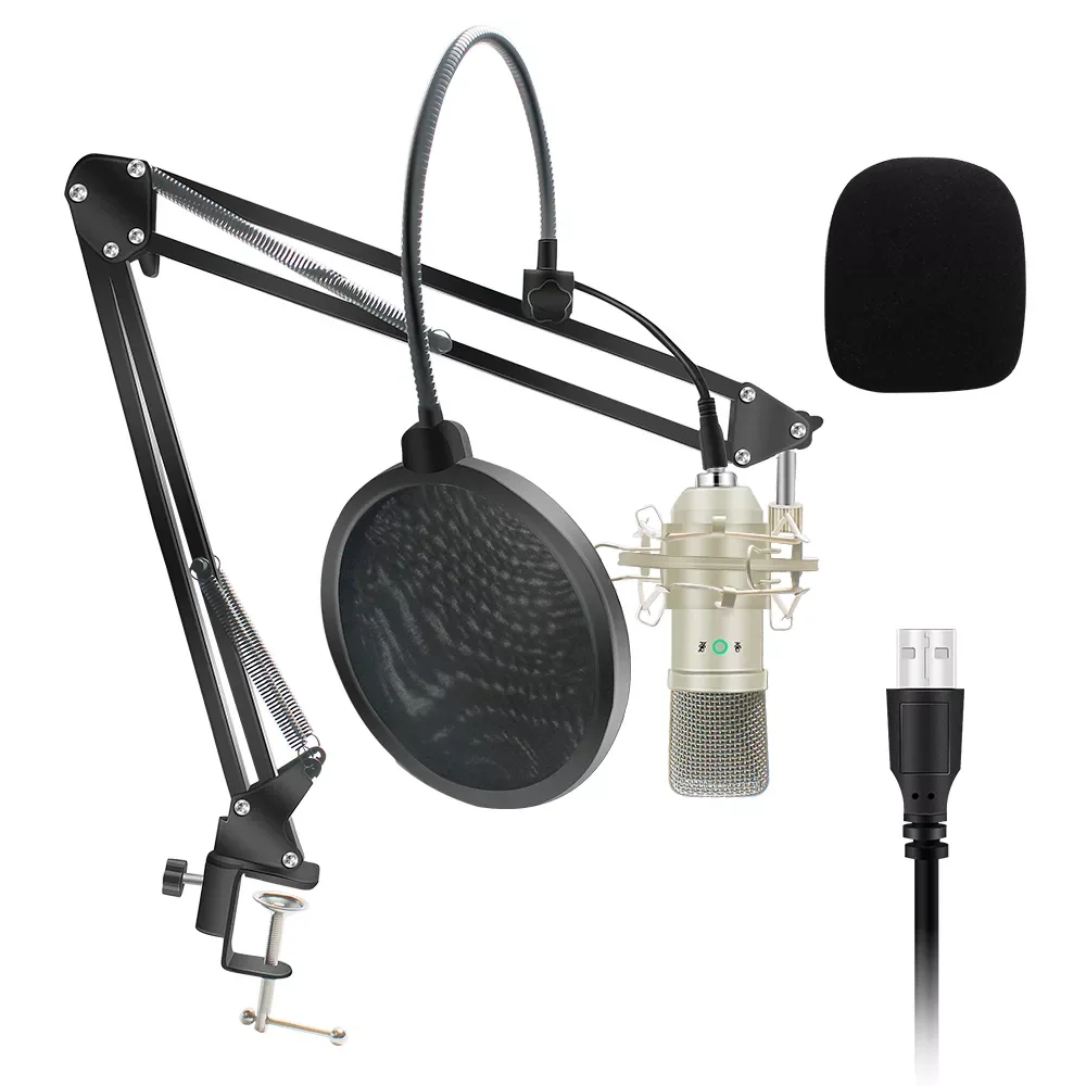 

USB Condenser Microphone Kit Computer Microphone Studio Mic for Mobile Phone Laptop Streaming Podcast Pc Microphone