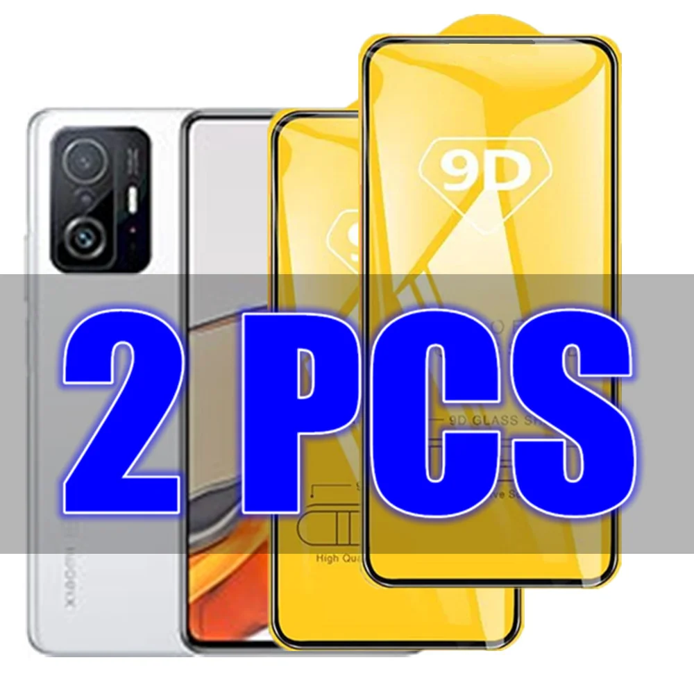 

2pc/lot 9D Tempered Glass For Xiaomi 11T Pro Case 11T 11TPro Screen Protector For Xiaomi 11T Ultra 12X 12 Pro Mi 10 9T 8 Lite
