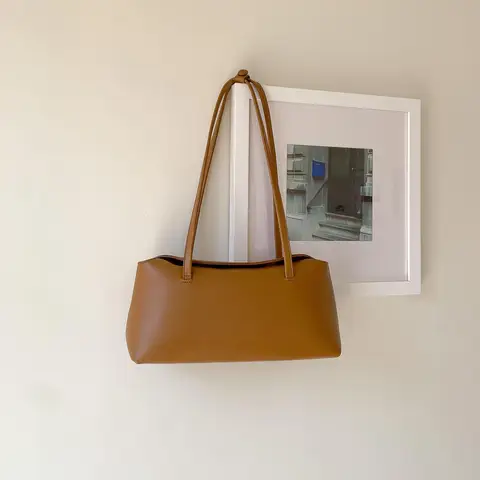 Новая модная простая универсальная сумка на плечо для женщин, винтажные сумки с ручкой, повседневная повседневная сумка для хранения и текстурированного стиля