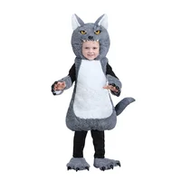 Halloween Cosplay Costume children's Day Cosplay kindergarten stage performance Costume Mini cute baby big gray wolf Costume