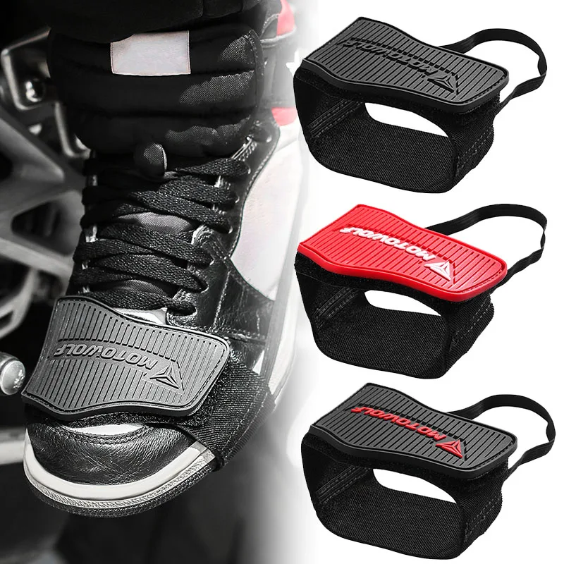 

R1200GS R1250GS Motorcycle Shoes Protective Moto Gear Shifter Men Shoe Boots Protector Shifter Guards Black red color
