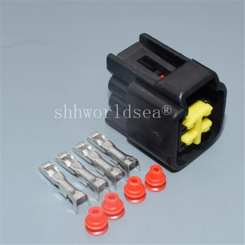 

Shhworldsea, 1 комплект, 4-контактный, 2,3 мм, вилка для автоматического электрического корпуса FWY-C-4F-B 12444-5504-2, водонепроницаемая вилка для проводов 12444-5504-2