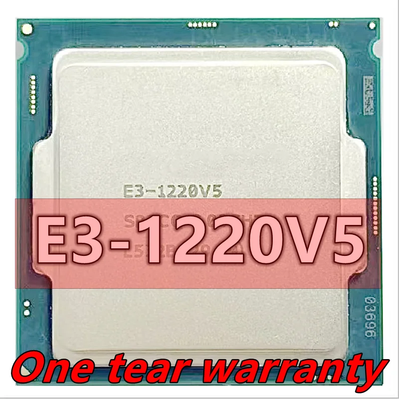 

E3-1220 v5 E3 1220v5 E3 1220 v5 SR2LG 3,0 ГГц четырехъядерный четырехпоточный процессор 80 Вт LGA 1151