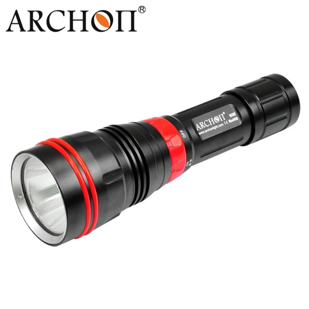 ARCHON DY01 Diving Flashlight CREE XP-L 1000LM Underwater Diving Lights 100m Waterproof by 26650 Li-ion Battery for Camping