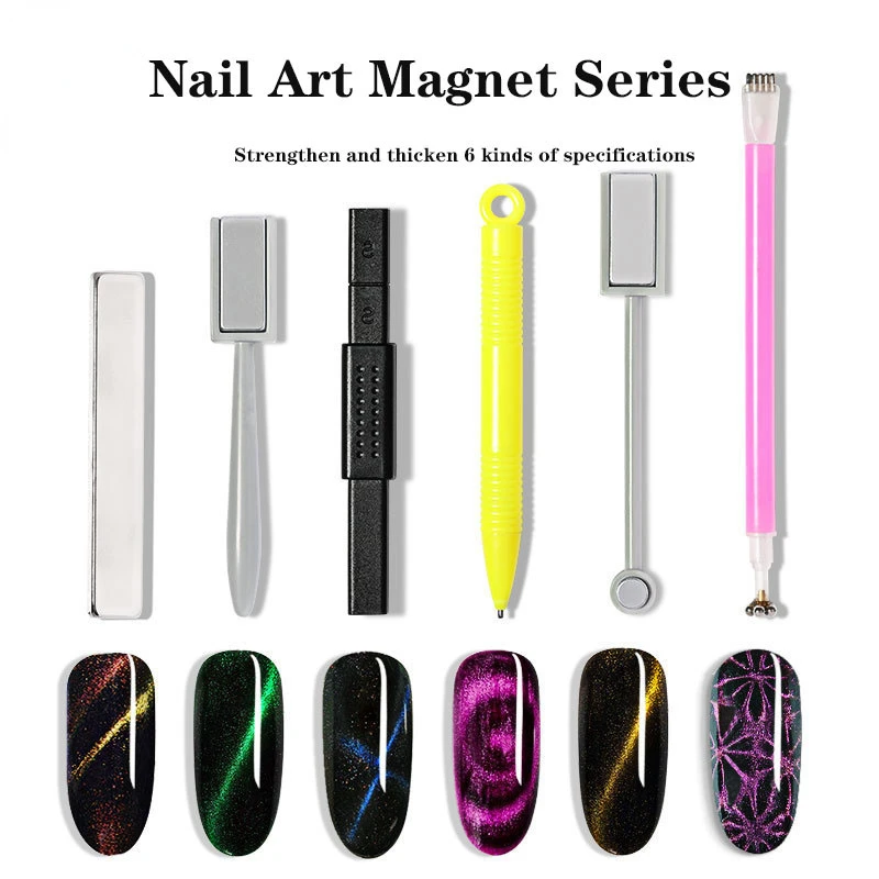 

1 Piece Cat Magnet Powerful Magnet Board 9D/3D Line Effect Multifunctional Magnetic Pen for UV Gel Varnish Nail Art Tools