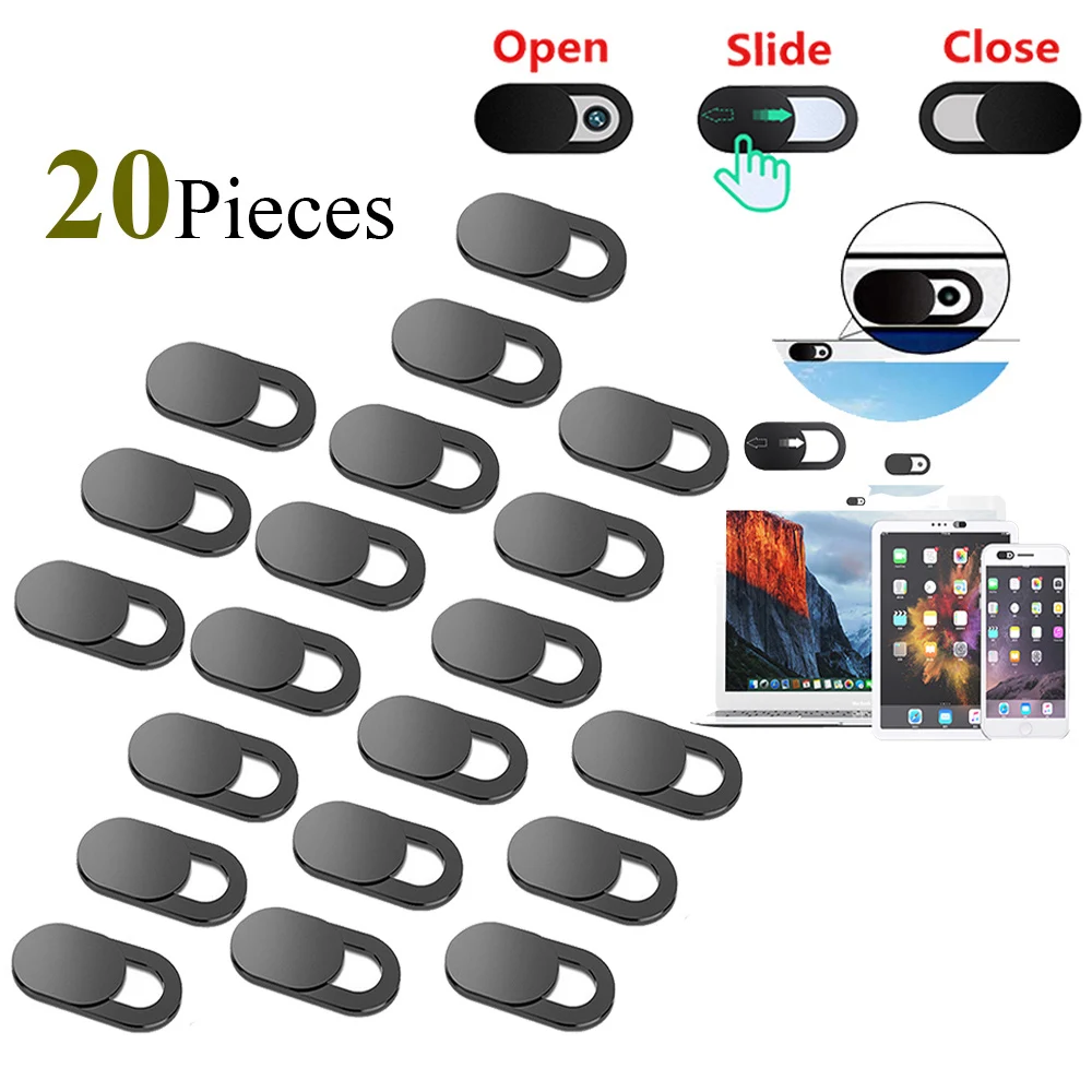 

1/20Pcs Laptop Webcam Cover Webcam Universal Phone Antispy Camera Cover for IPad Web PC Macbook Tablet Lenses Privacy Sticker