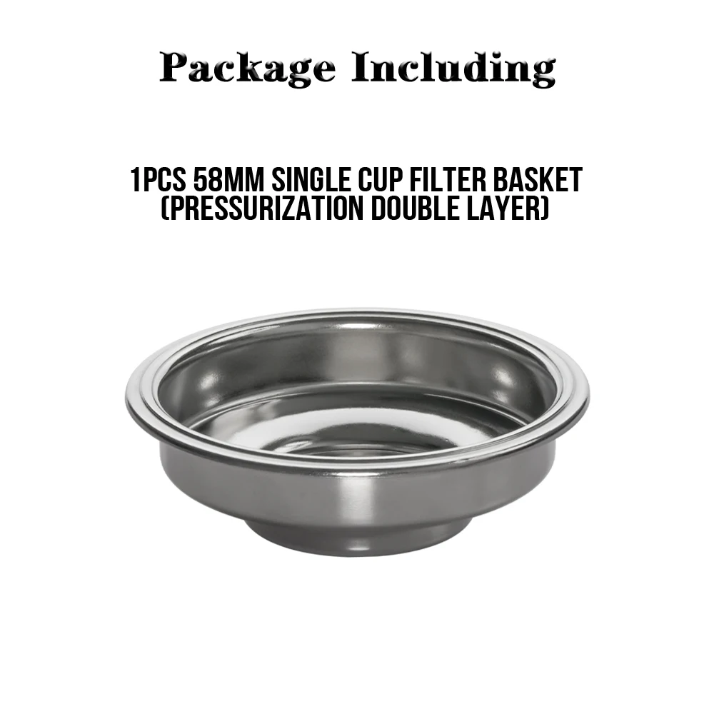 

Корзина для эспрессо Dalinwell 58 мм, двухстенная, нержавеющая сталь