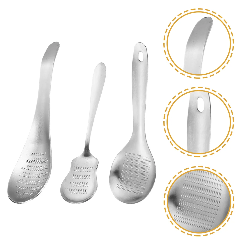 

3Pcs Multi-function Daily Use Resistant Reusable Grater Garlic Grinder Grinder for Kitchen Home Garlic