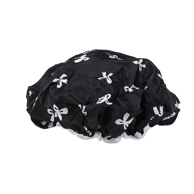 

Двухслойная водонепроницаемая шапочка для душа, необрастающая кухонная крышка для волос, шапочка для ванной комнаты, эластичная удобная мужская женская кепка