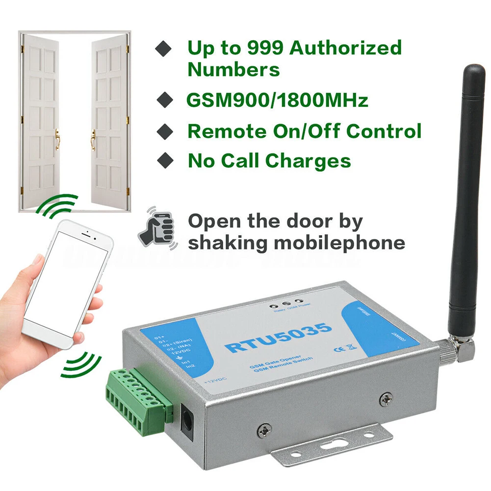 

Реле открывания ворот RTU5035 RTU5024 2G 3G GSM, дистанционное управление дверью, для умного дома, гаража