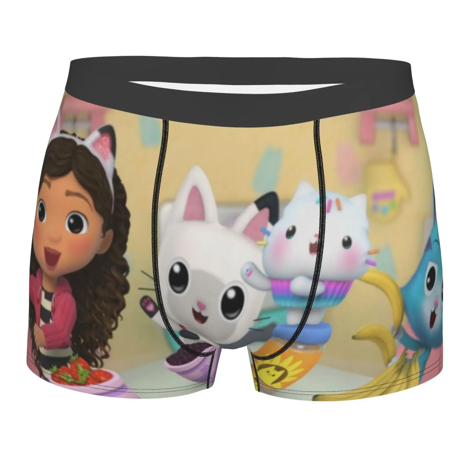 

Gabby's Cats 694 Men's Panties Sexy Mens Underwear Woman Print Polyester For Guys Pink Set Boxer For Men Man Undrewear Panties